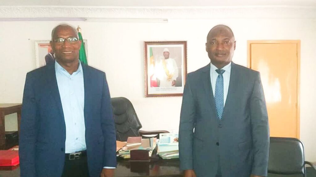 Bah Oury et l'ambassadeur du Mali en Guinee